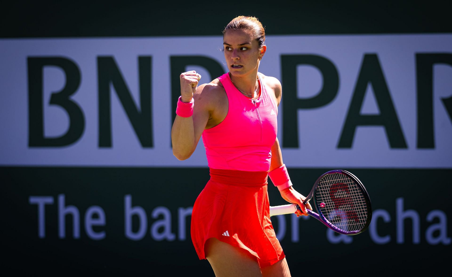 Maria Sakkari at the BNP Paribas Open - Source: Getty