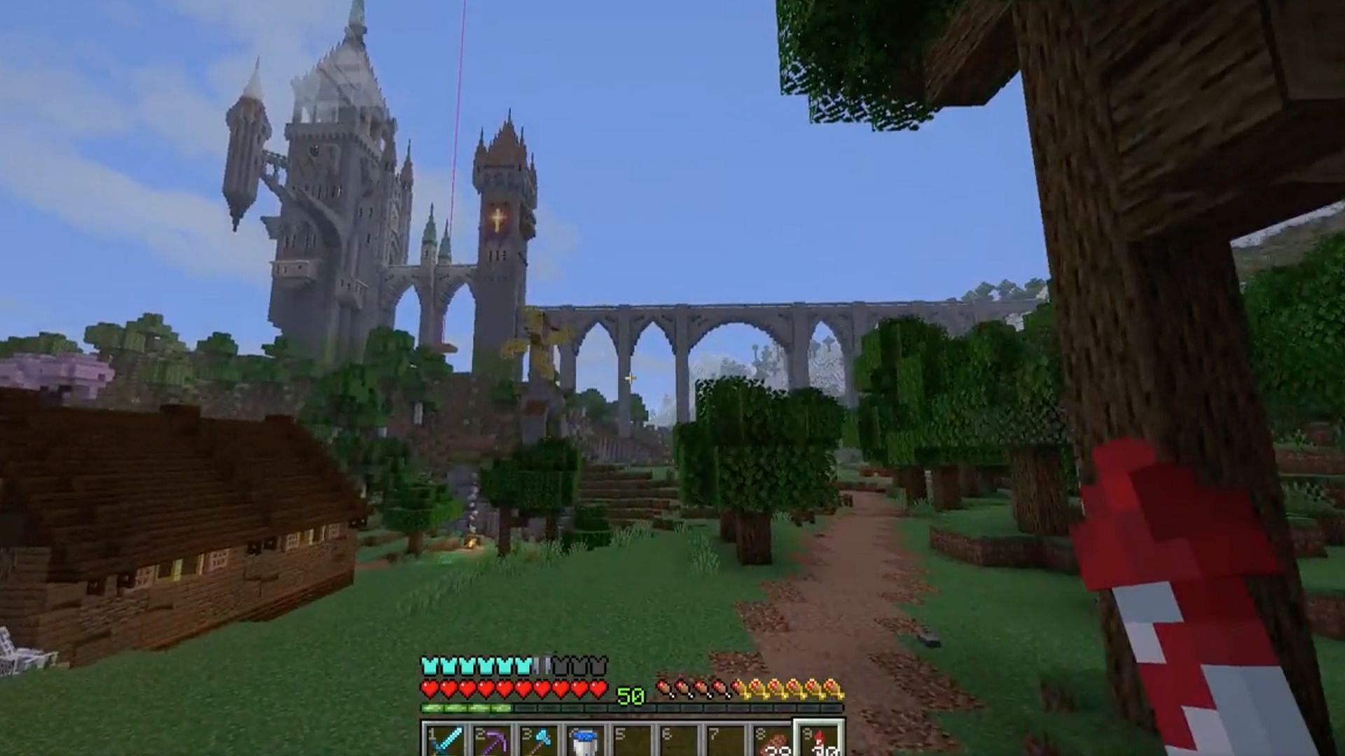 Dracula castle build in Minecraft