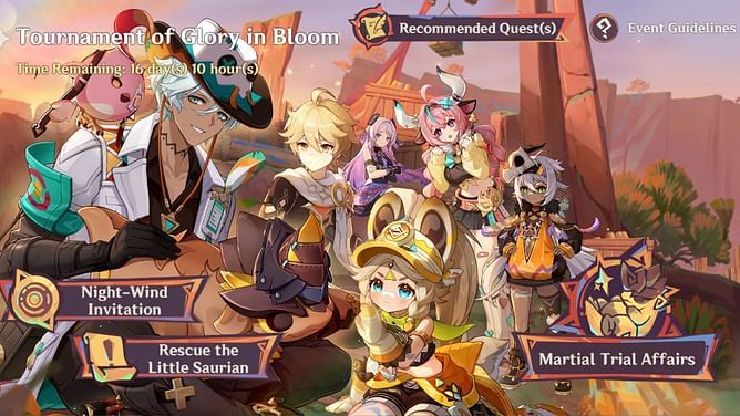 Genshin Impact Tournament of Glory in Bloom event guide: Games and rewards