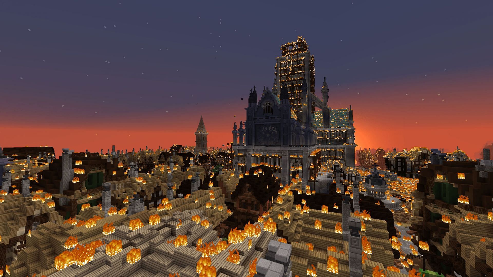 Great Fire 1666: The Fire of London (Image via Minecraft Maps/Museum of London/Mojang Studios)