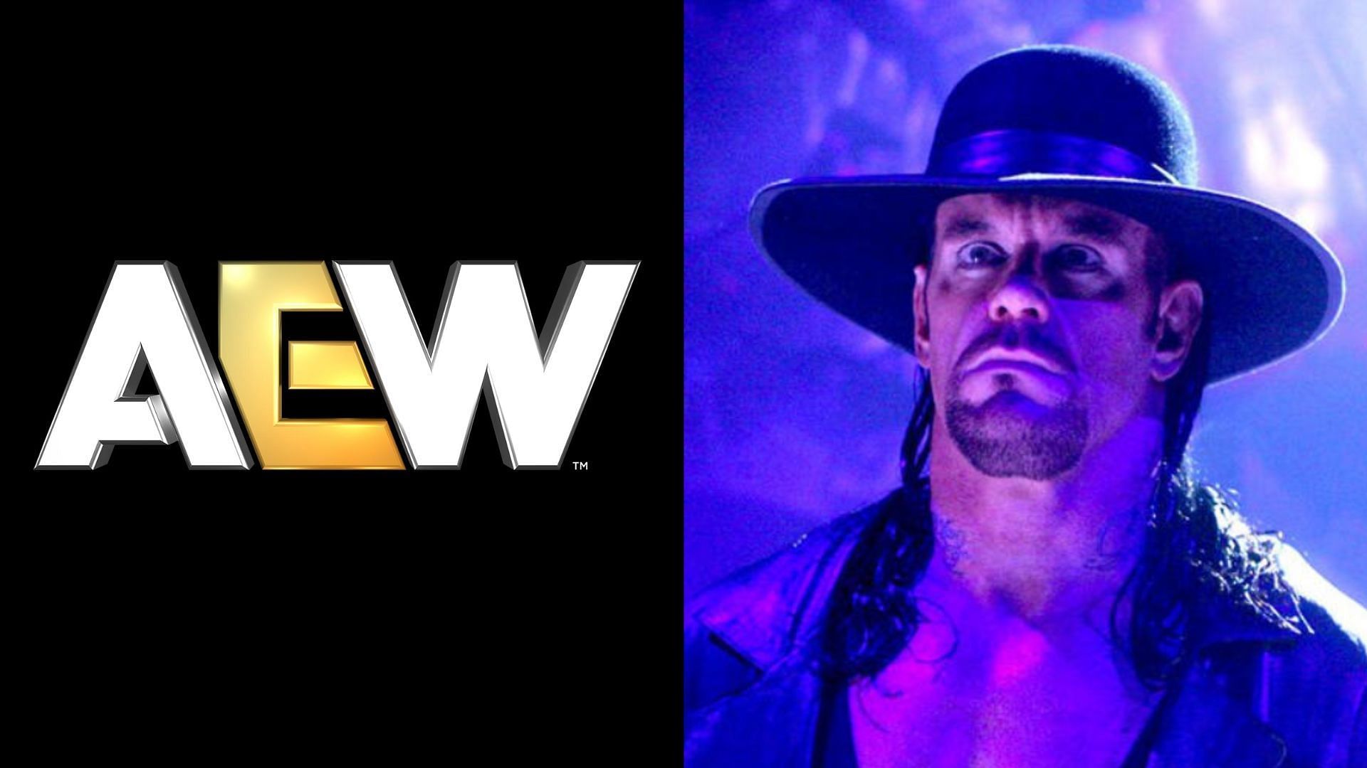 Undertaker is a WWE Hall of Famer. (Image via WWE.com and AEW Facebook) 