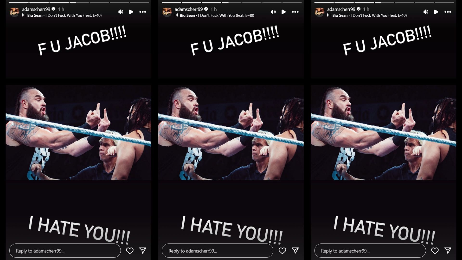 Braun Strowman sends a message to Jacob Fatu [Picture Courtesy: Strowman&#039;s Instagram Story]