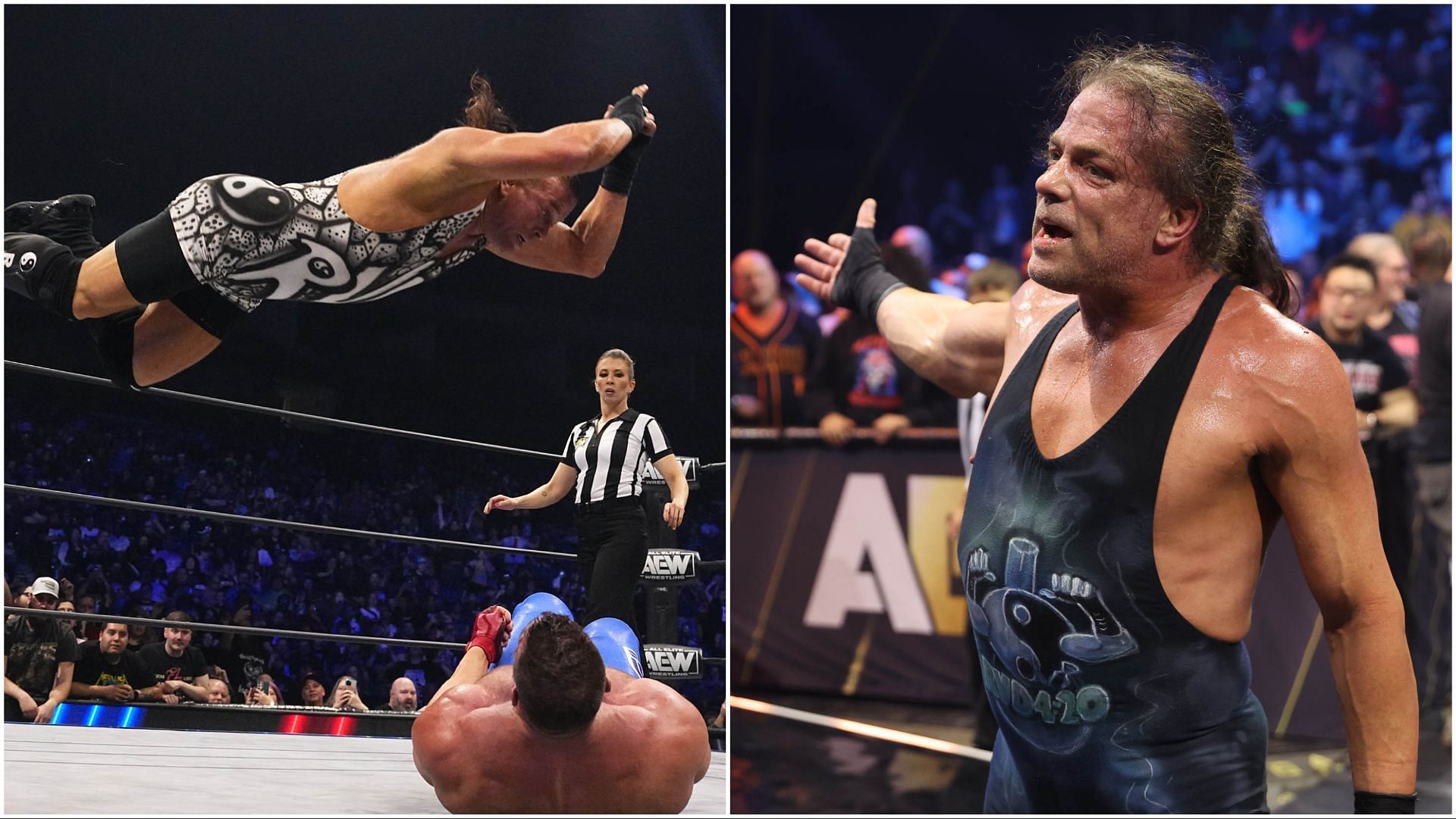 WWE Hall of Famer Rob Van Dam in action on AEW Dynamite