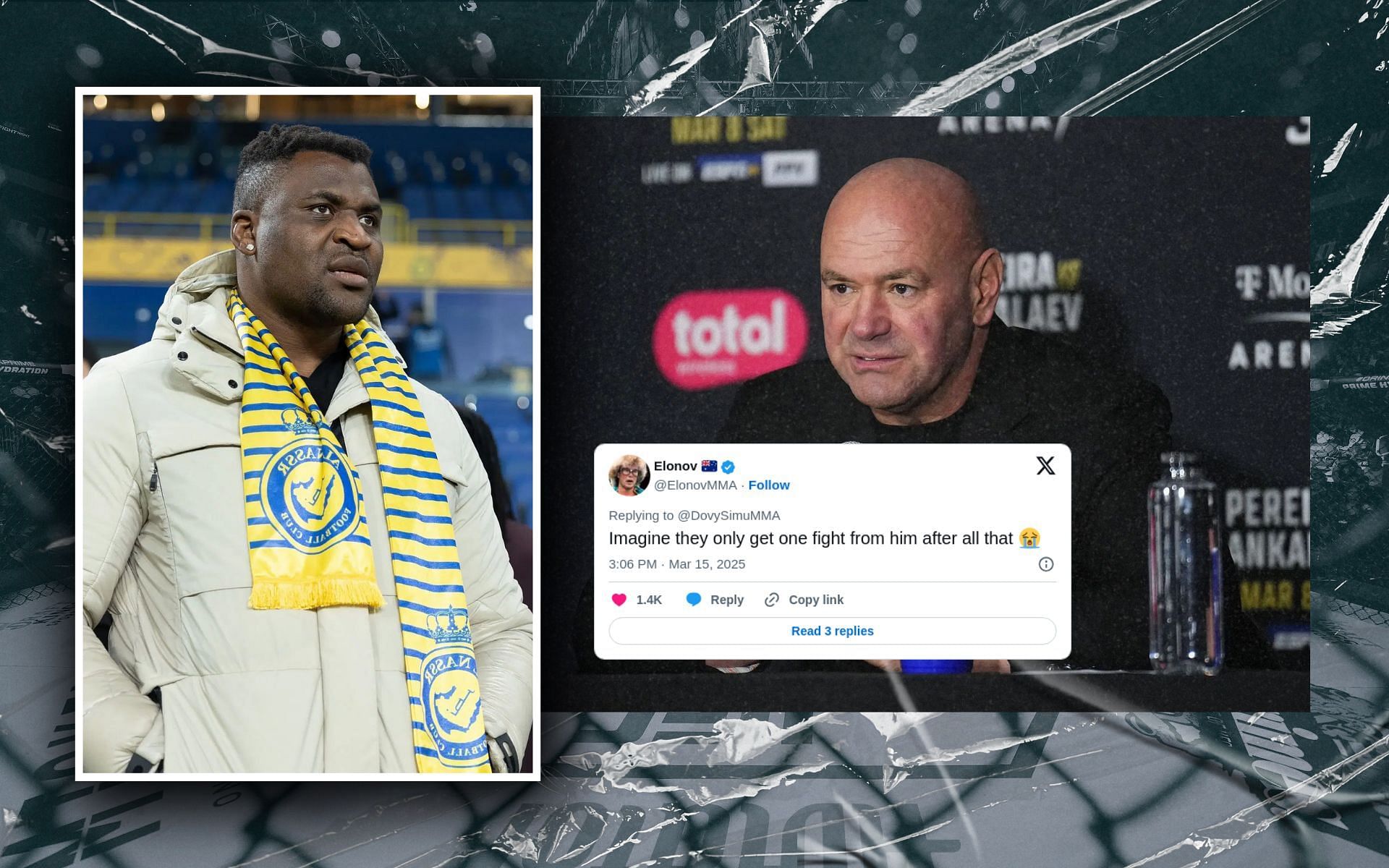 Fans react to reports concerning Francis Ngannou