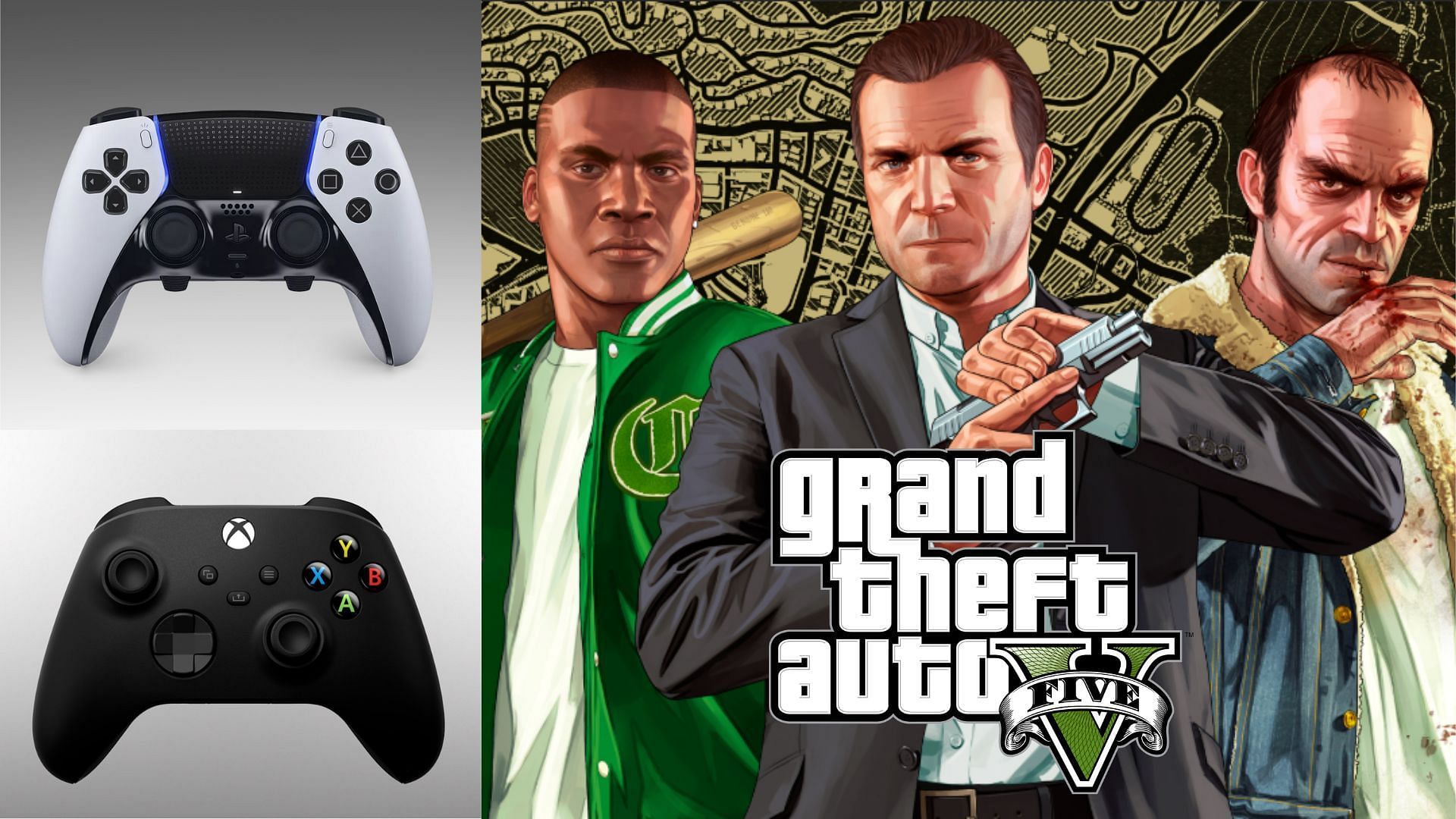 The best controller settings for GTA 5 Enhanced (Image via Rockstar Games, Xbox, PlayStation)