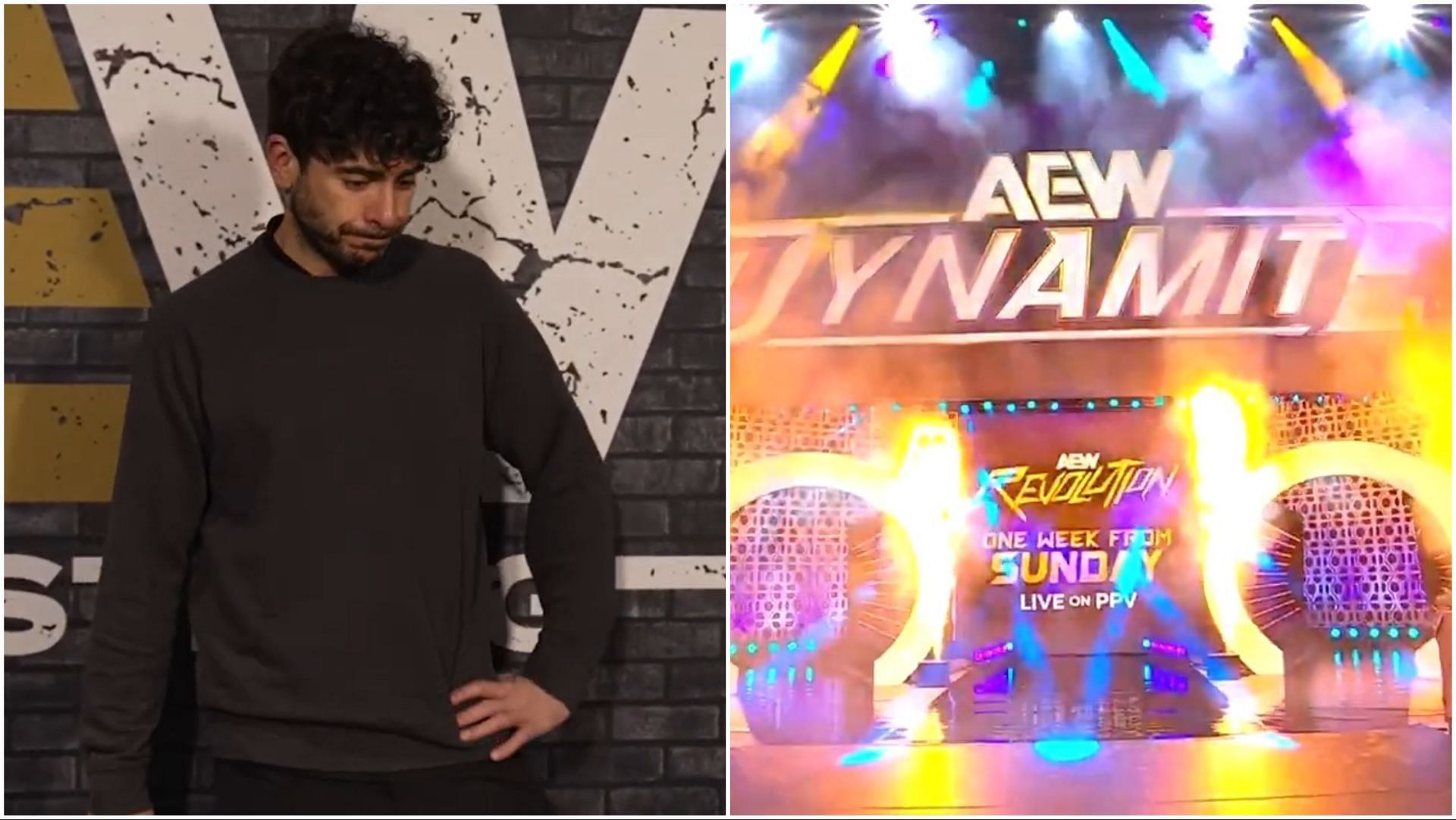 AEW President Tony Khan speaks to media, fans attend Dynamite