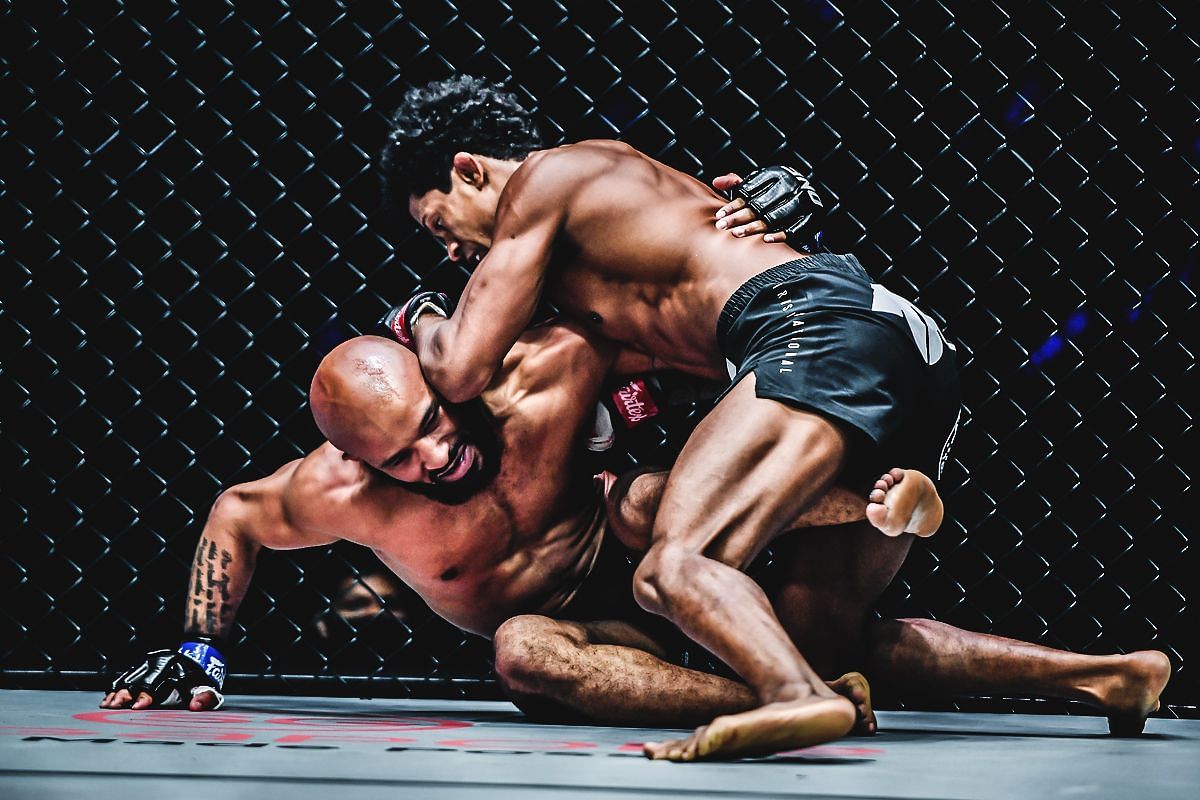 Adriano Moraes stops Demetrious Johnson via TKO [Photo via ONE Championship]