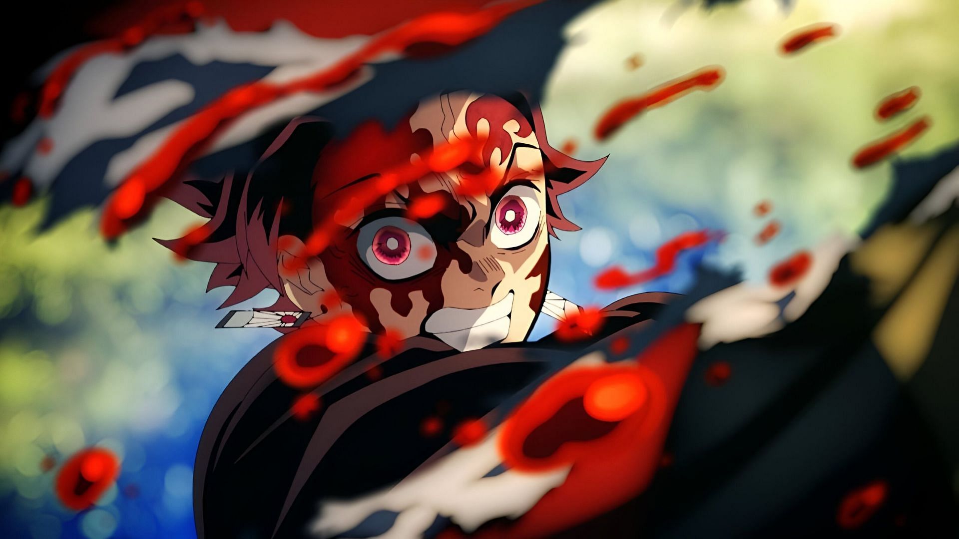 One of the fantasy anime heroes, Tanjiro Kamado as seen in the anime (Image via Ufotable)