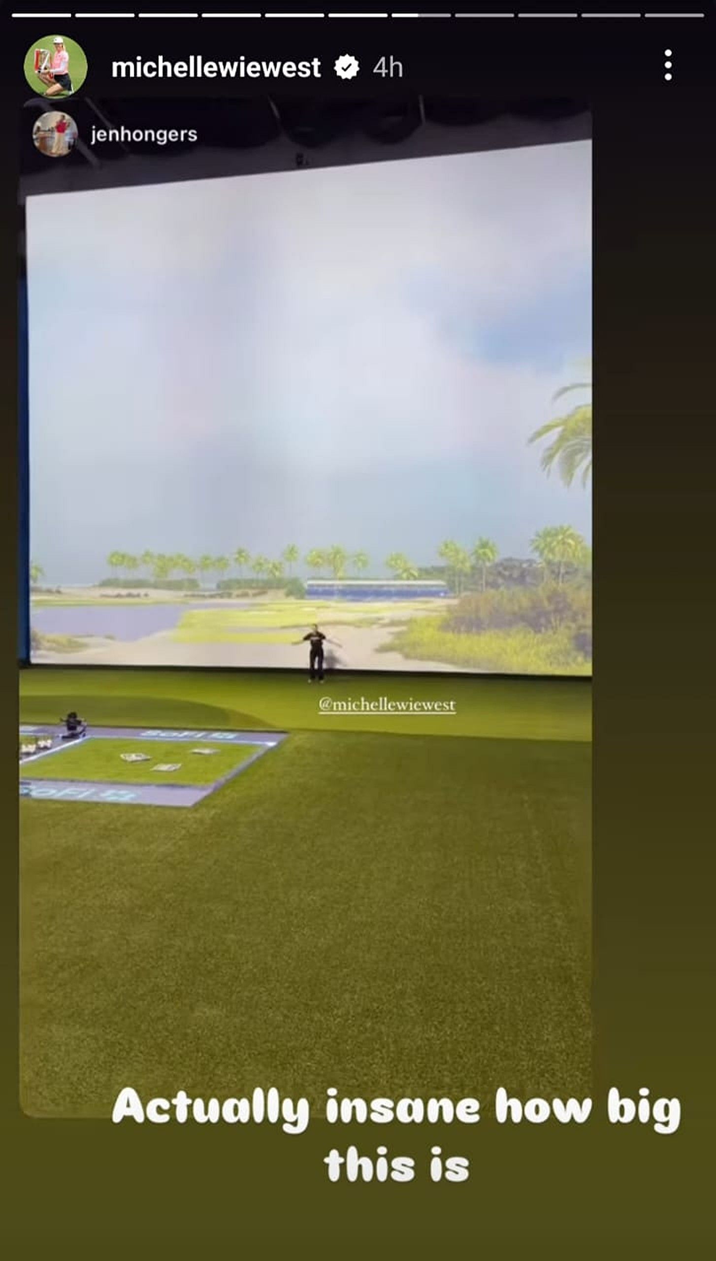 Still from Michelle Wie West&#039;s Instagram story/@michellewiewest