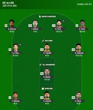 Best IPL 2025 Fantasy Team for Match 4 - DC vs LSG