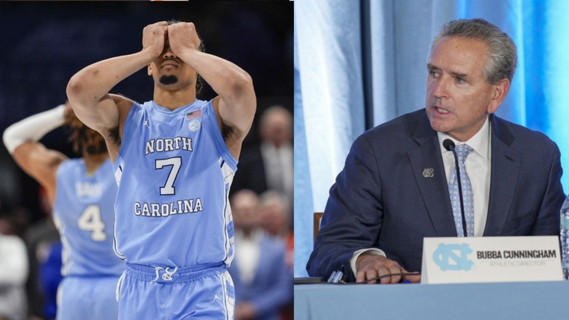 North Carolina and Tar Heels athletic director Bubba Cunningham 