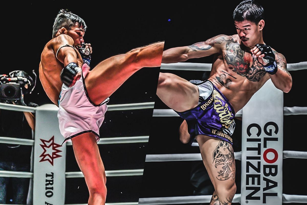 Superlek fighting Kongthoranee in June 2024. [Photo via: ONE Championship]