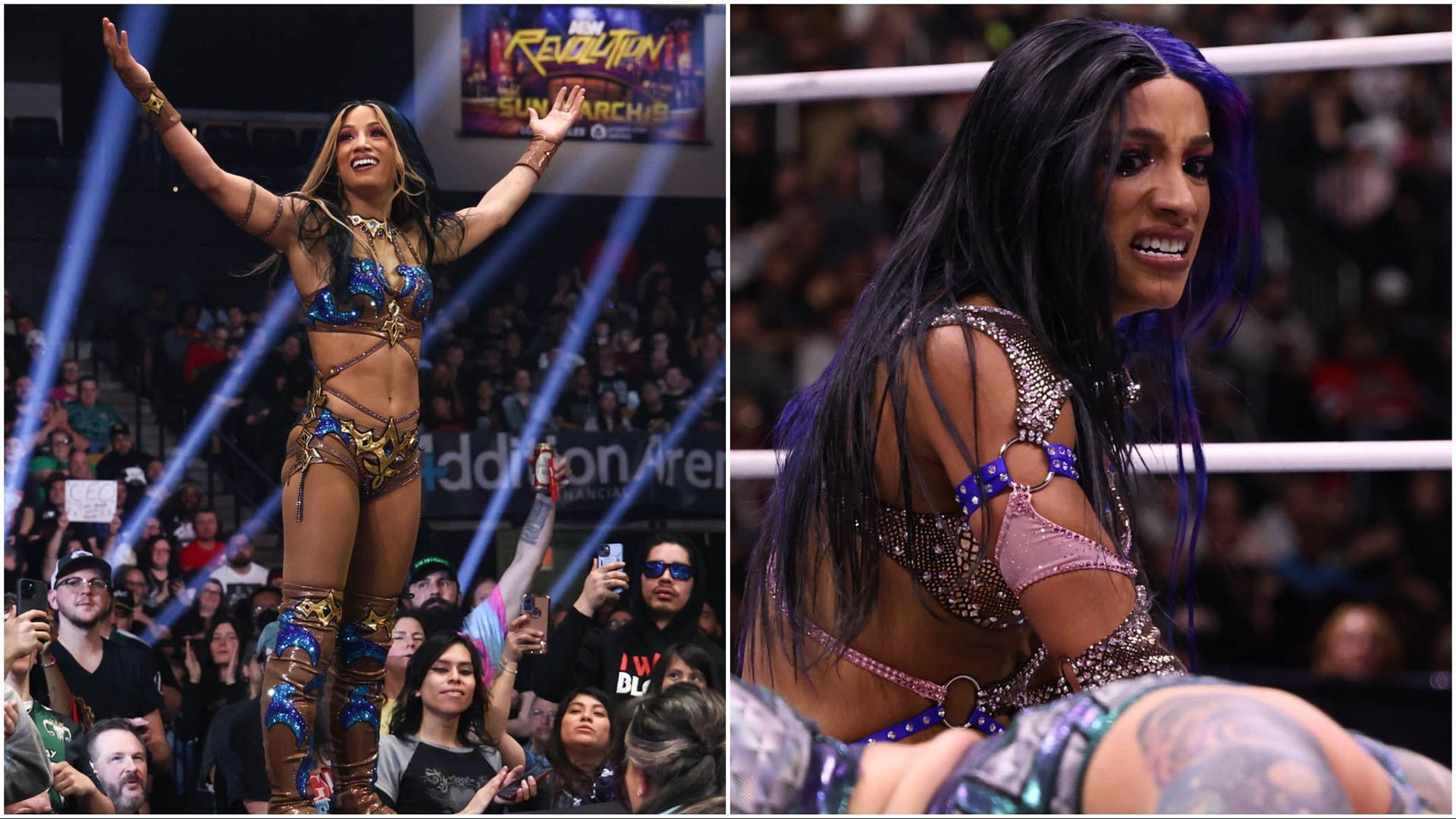 AEW TBS Champion Mercedes Mon&eacute; in action