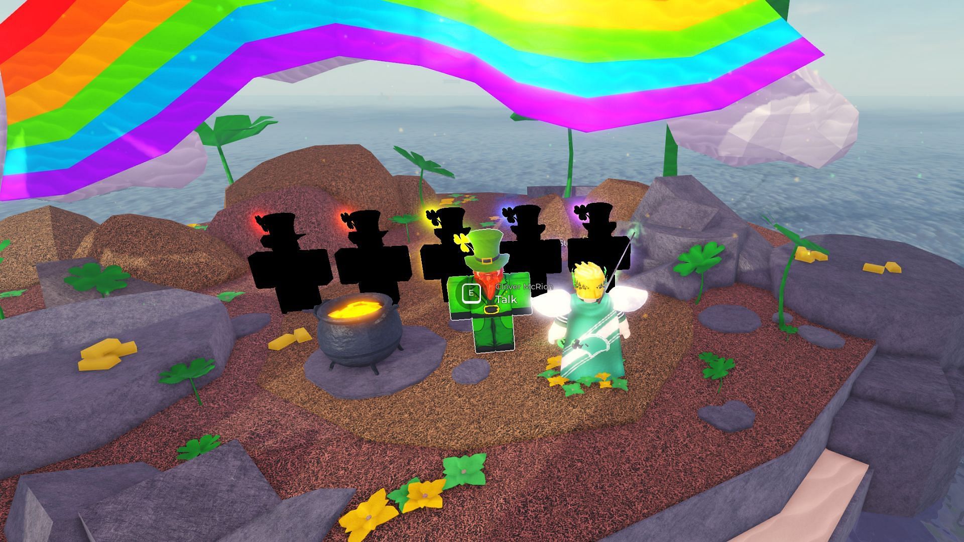 Talk to the NPC to start the event (Image via Roblox)