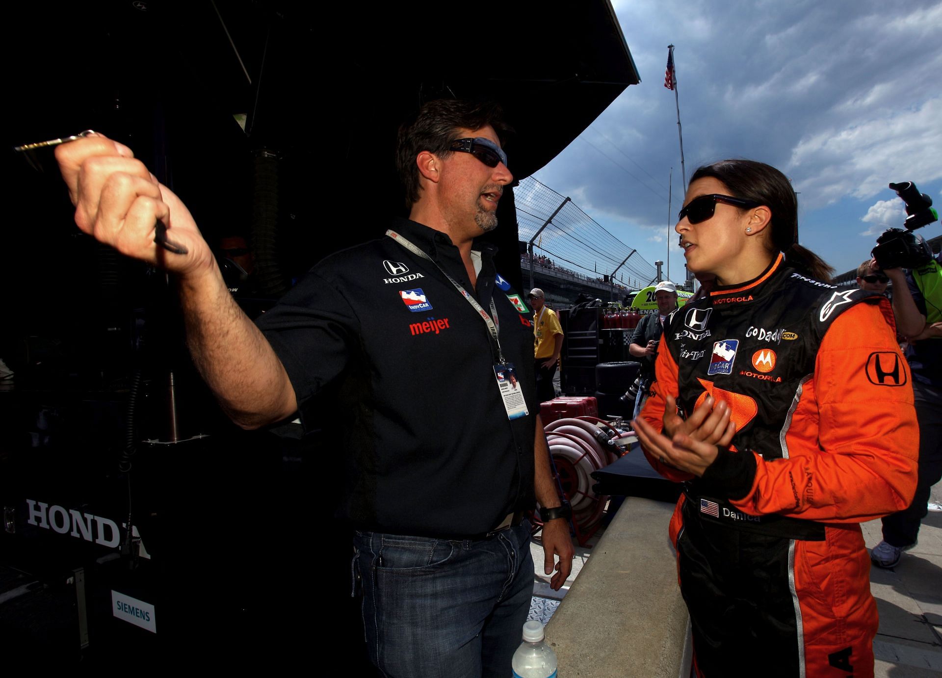 Michael Andretti with Danica Patrick at the 93rd Indianapolis 500 Carb Day - Source: Getty