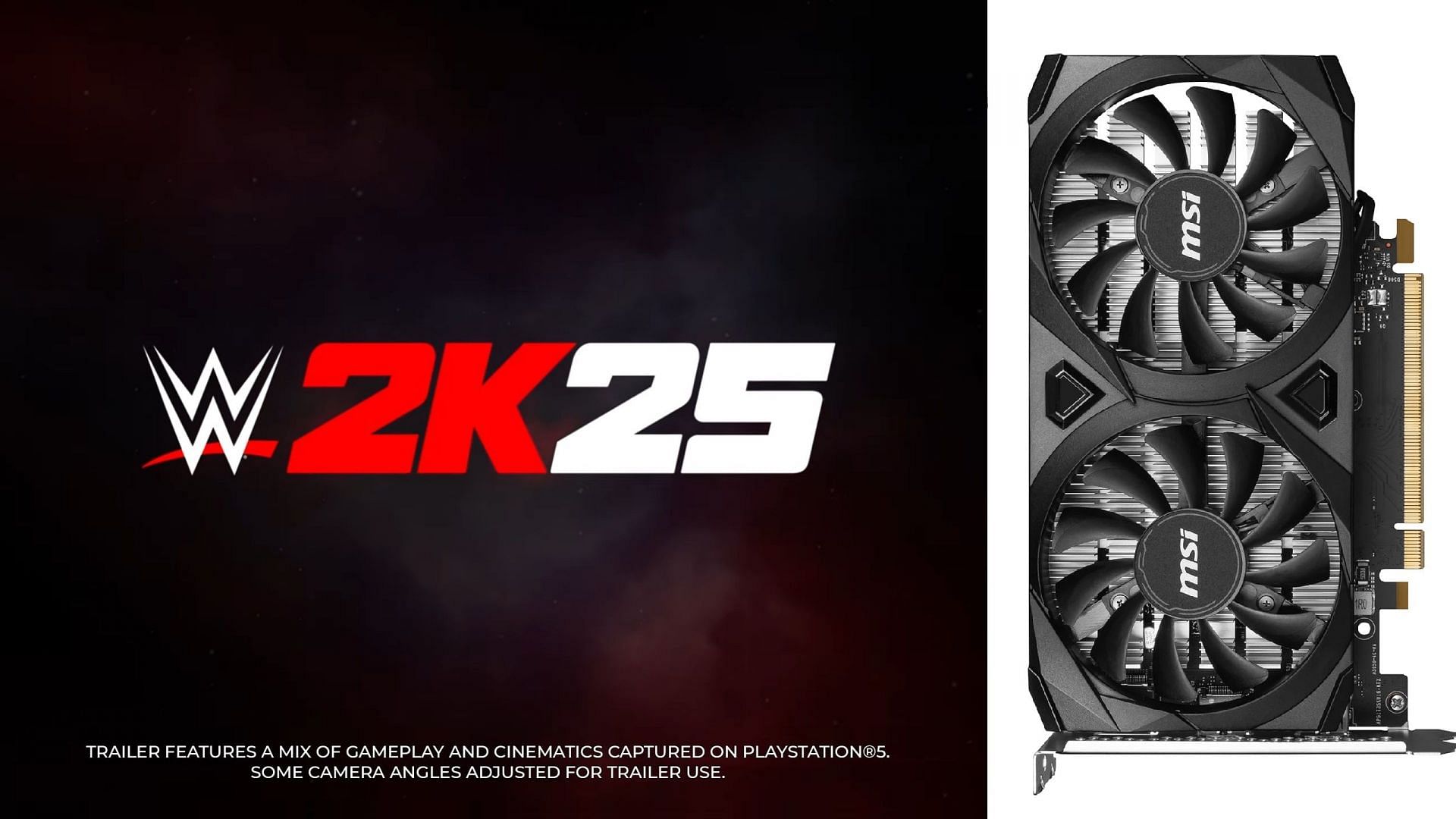 Picture of WWE 2K25 with MSI RTX 3050 Ventus 2X