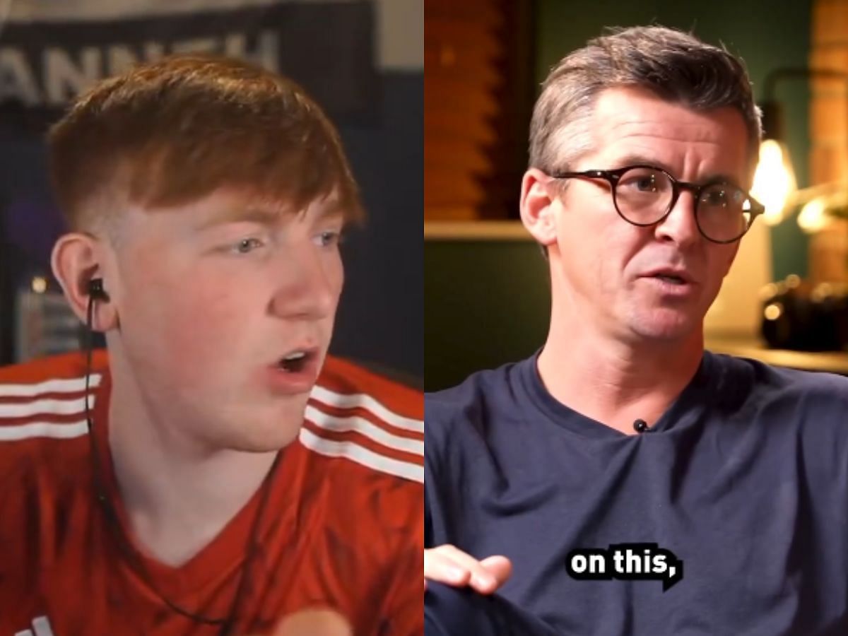 AngryGinge hits back at Joey Barton criticizm (Image via X/@GingeUpdates and Instagram/@joey7barton)