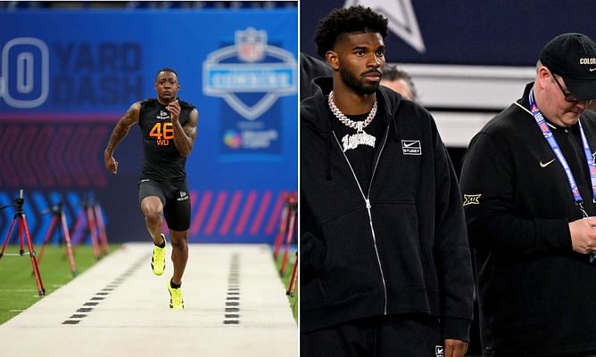 Shedeur Sanders has 1-word reaction to Colorado standout's 40-yard dash at NFL Combine