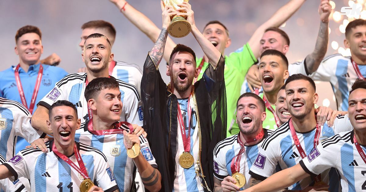 Argentina national team winning the 2022 World Cup (Image via Getty)