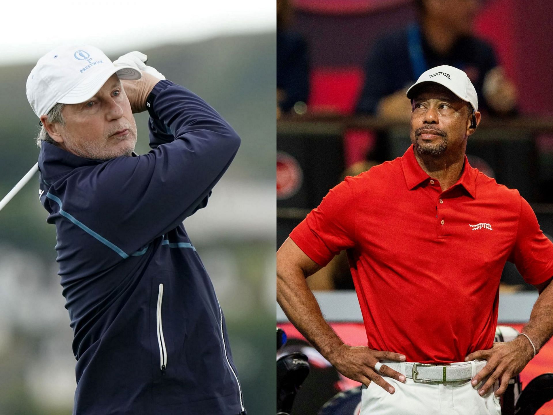 Brandel Chamblee and Tiger Woods (Image via Getty)