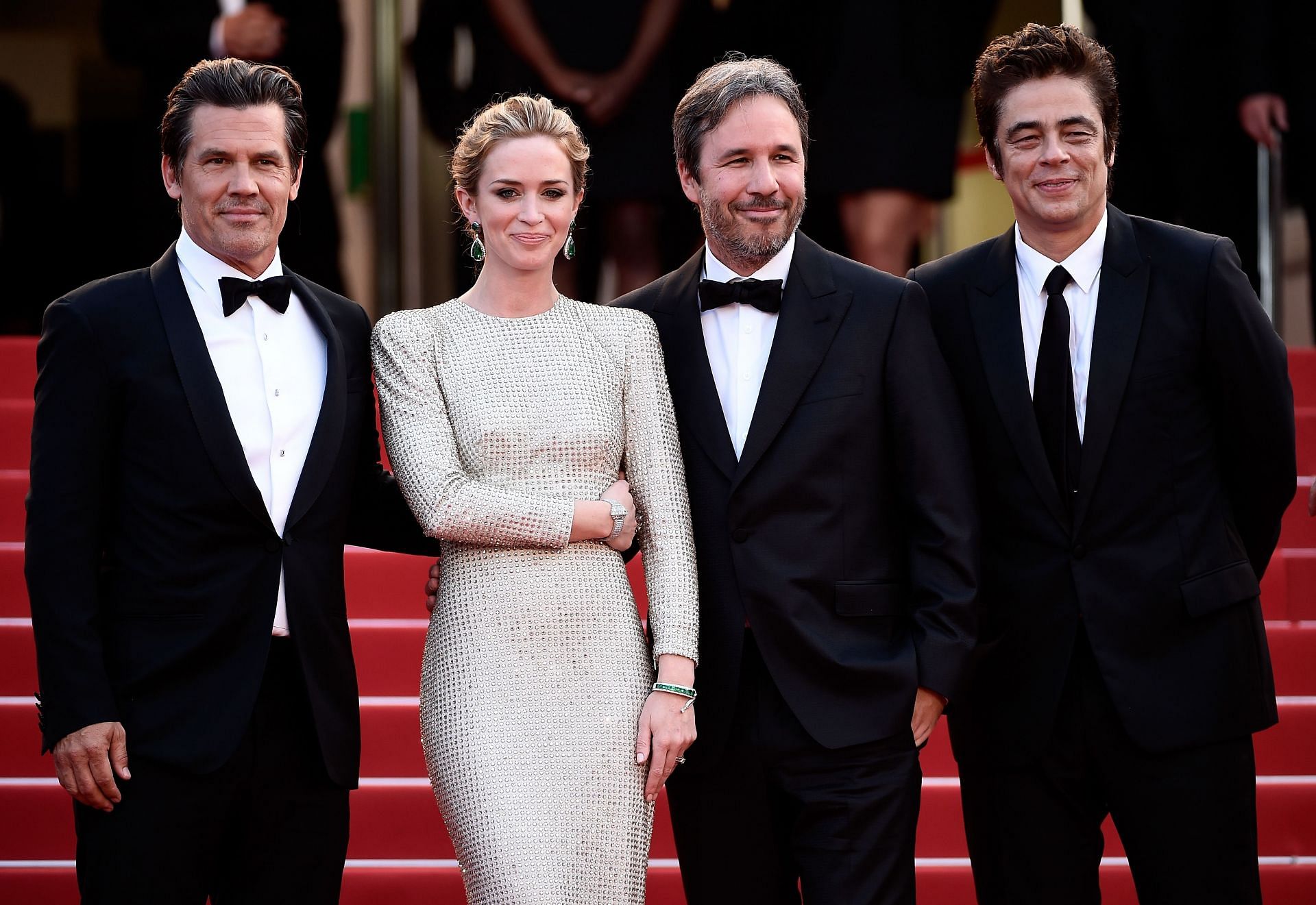 The cast of Sicario at the 68th Annual Cannes Film Festival (Image via Getty)