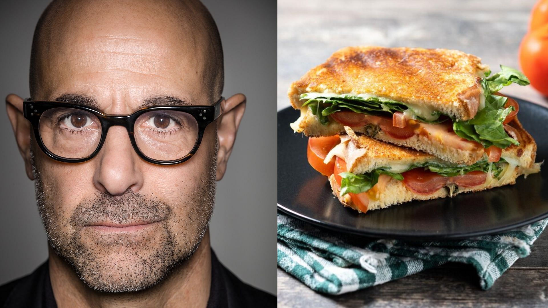 Stanley Tucci&rsquo;s Italian toastie needs only six ingredients to make (Image via Stanley Tucci/Facebook, Freepik)