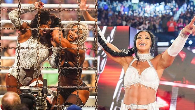WWE Superstar shares photo with Bianca Belair and Naomi that was taken moments before Jade Cargill's return at Elimination Chamber