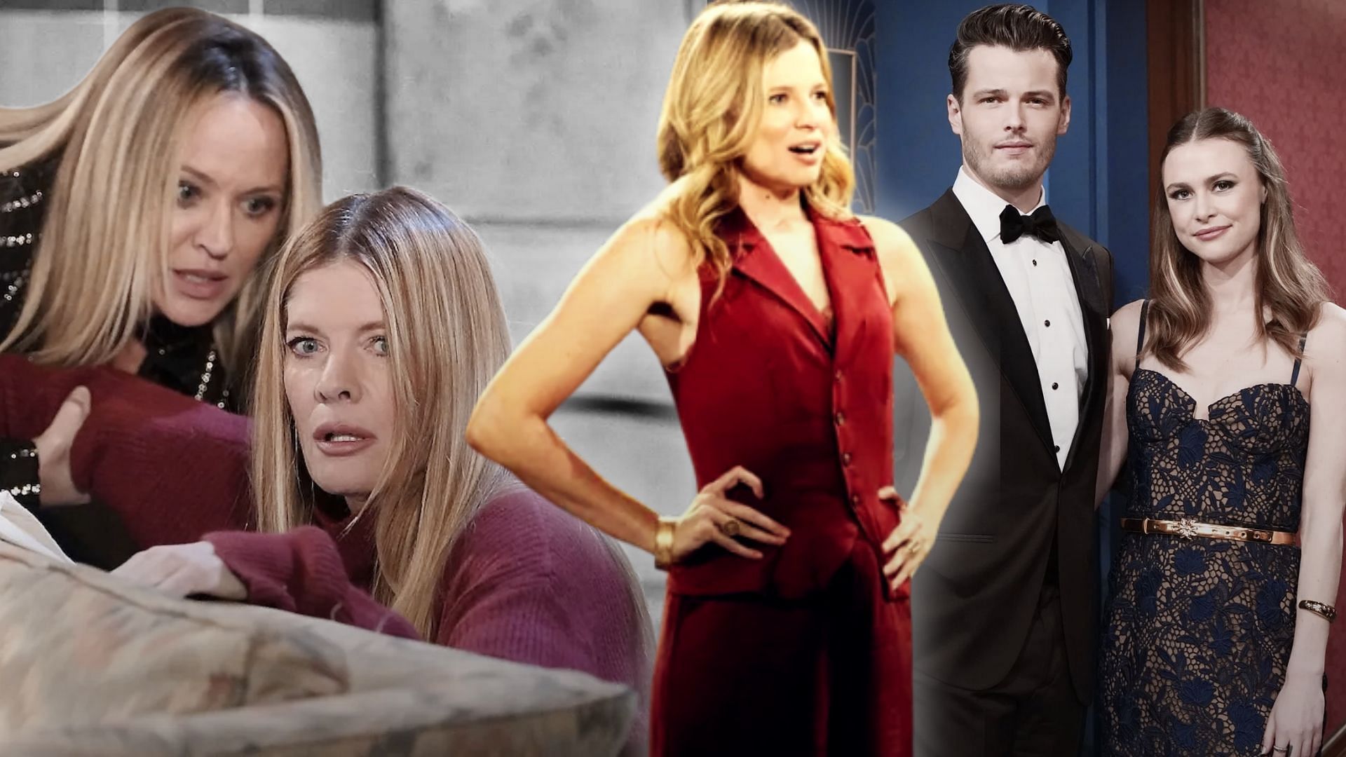 Sharon, Phyllis, Summer, Kyle and Claire on The Young and the Restless (Custom edit by Sportskeeda, Original Image [CBS])