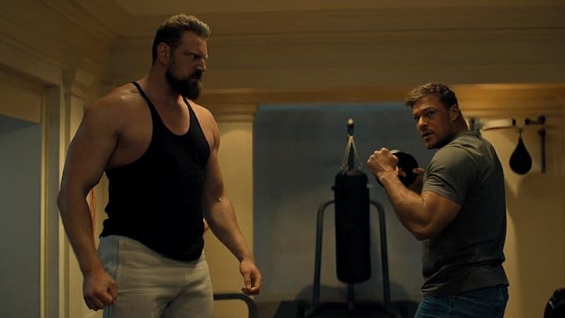 Alan Ritchson and Olivier Richters as seen in Reacher season 3 (Image via Prime Video)