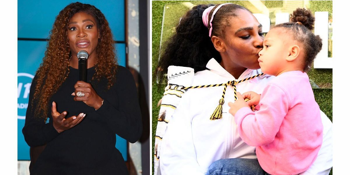 Serena Williams with her daughter Olympia (Image Source)