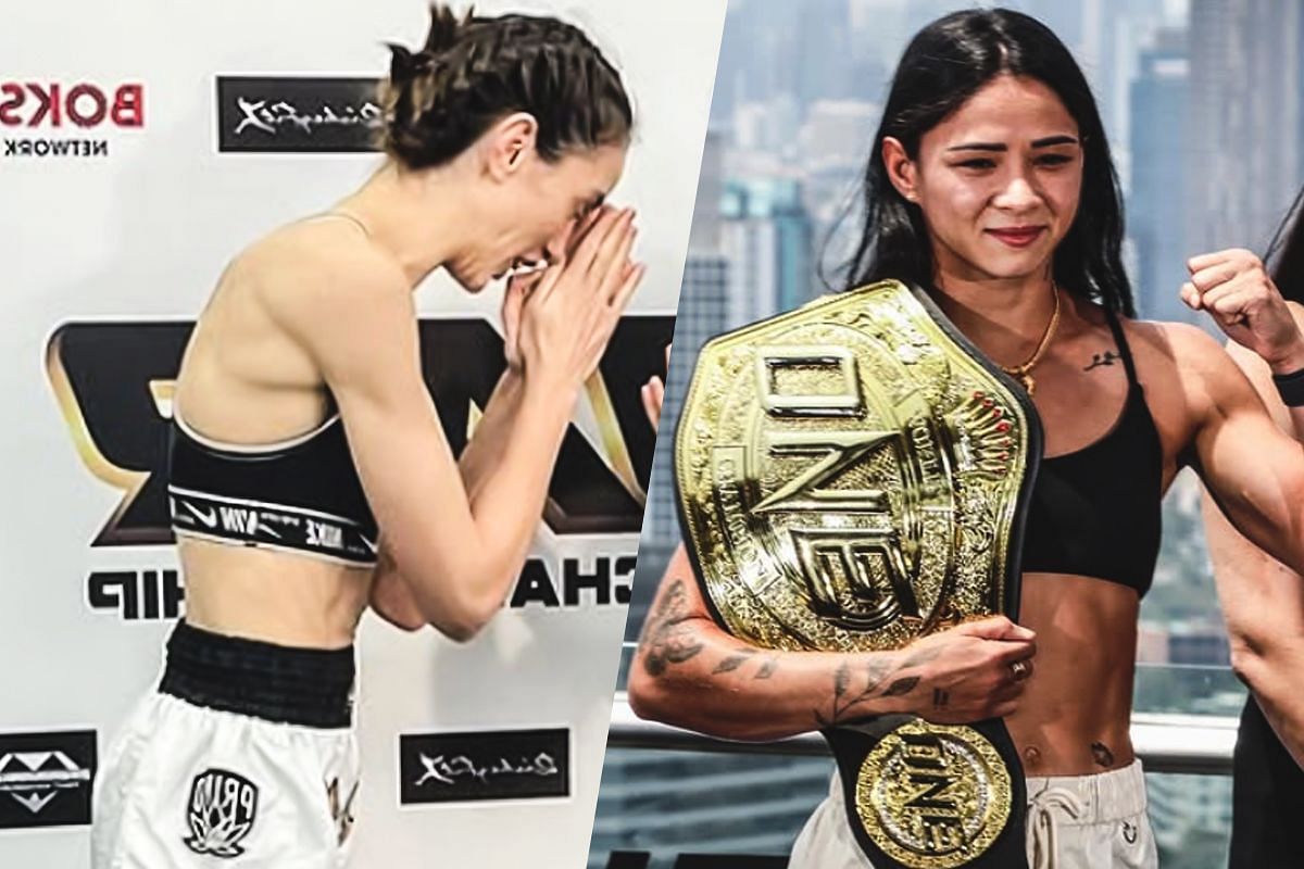 Marie McManamon (left) Allycia Hellen Rodrigues (right) [Photos via: ONE Championship]