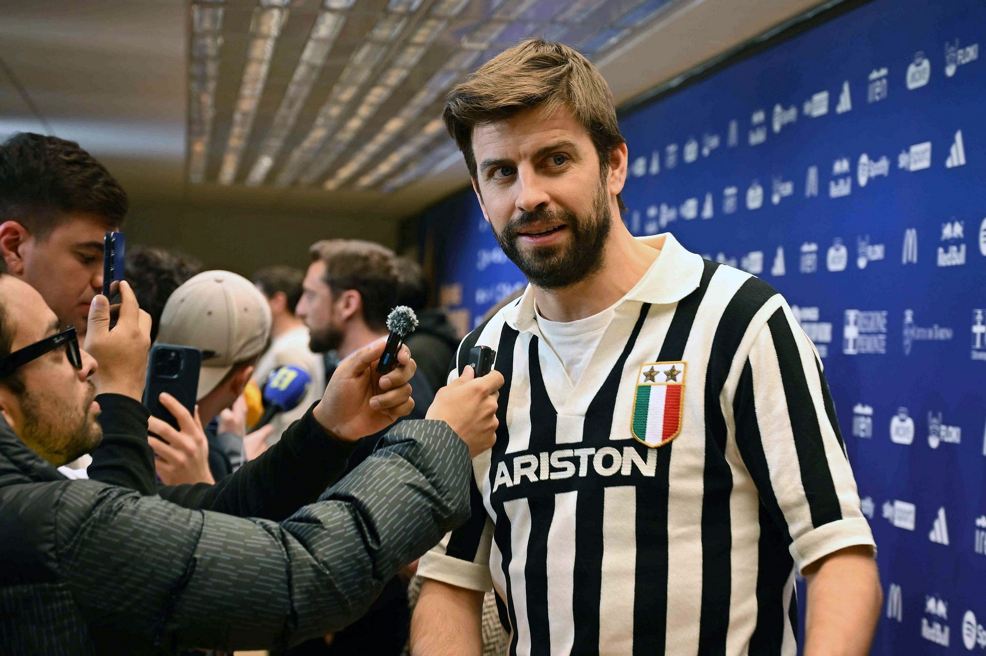 Gerard Pique at the Kings World Cup Final. (Photo: Getty)