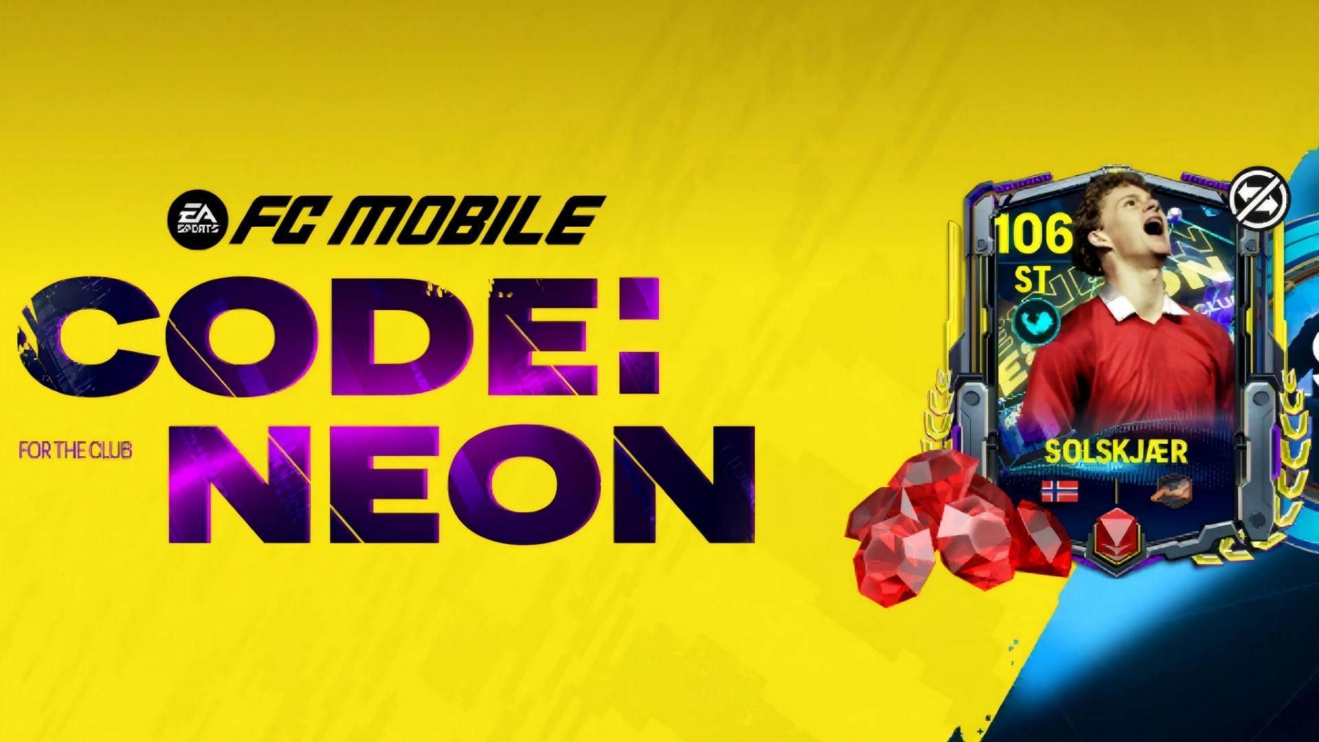 You can get awesome rewards from the EA FC Mobile Code Neon Solskjaer Challenge (Image via EA Sports)