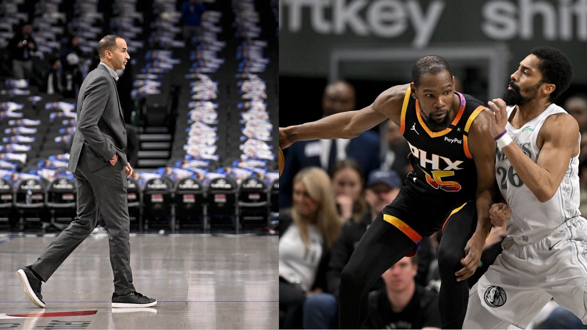 NBA fans react as the Dallas Mavericks suffer their fifth straight loss, this time against the Phoenix Suns (Photo credits: IMAGN)