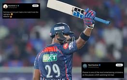 "Just made a live match look like highlights" - Fans react to Nicholas Pooran's whirlwind knock in DC vs LSG match of IPL 2025