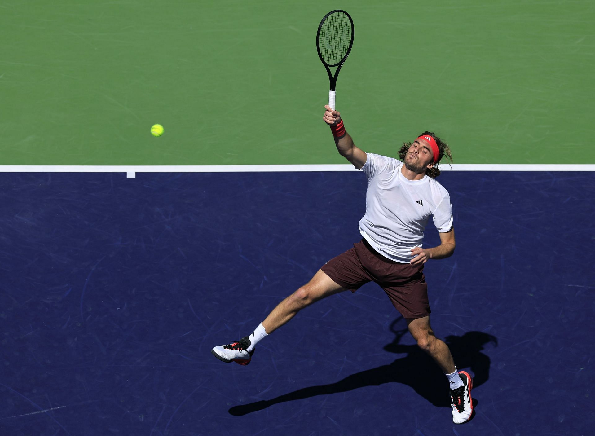 Stefanos Tsitsipas in action at the BNP Paribas Open (Image Source: Getty)