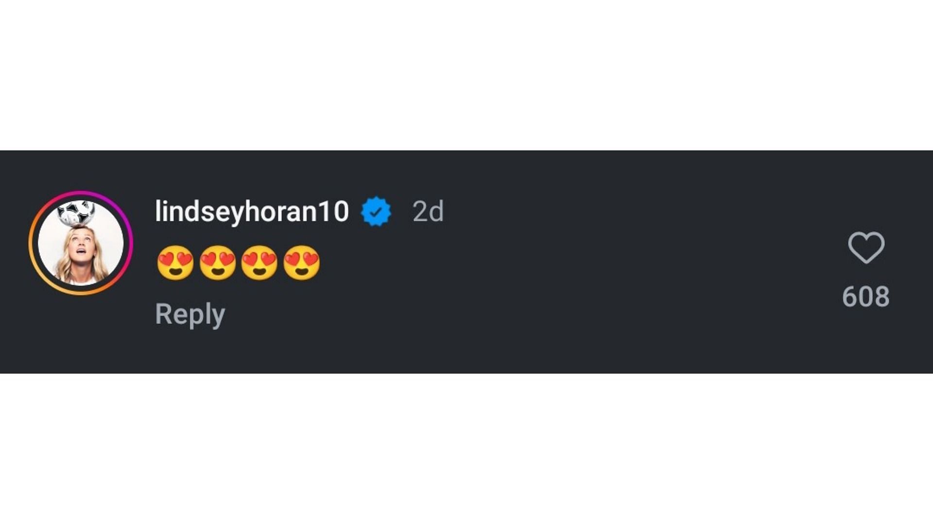 Horan&#039;s comment on Wilson&#039;s post - Source: via @sophiawilson on Instagram