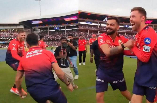 "He was on me in no time at all" - England star narrates fun moment with Virat Kohli during RCB Unbox event ahead of IPL 2025 [Watch]