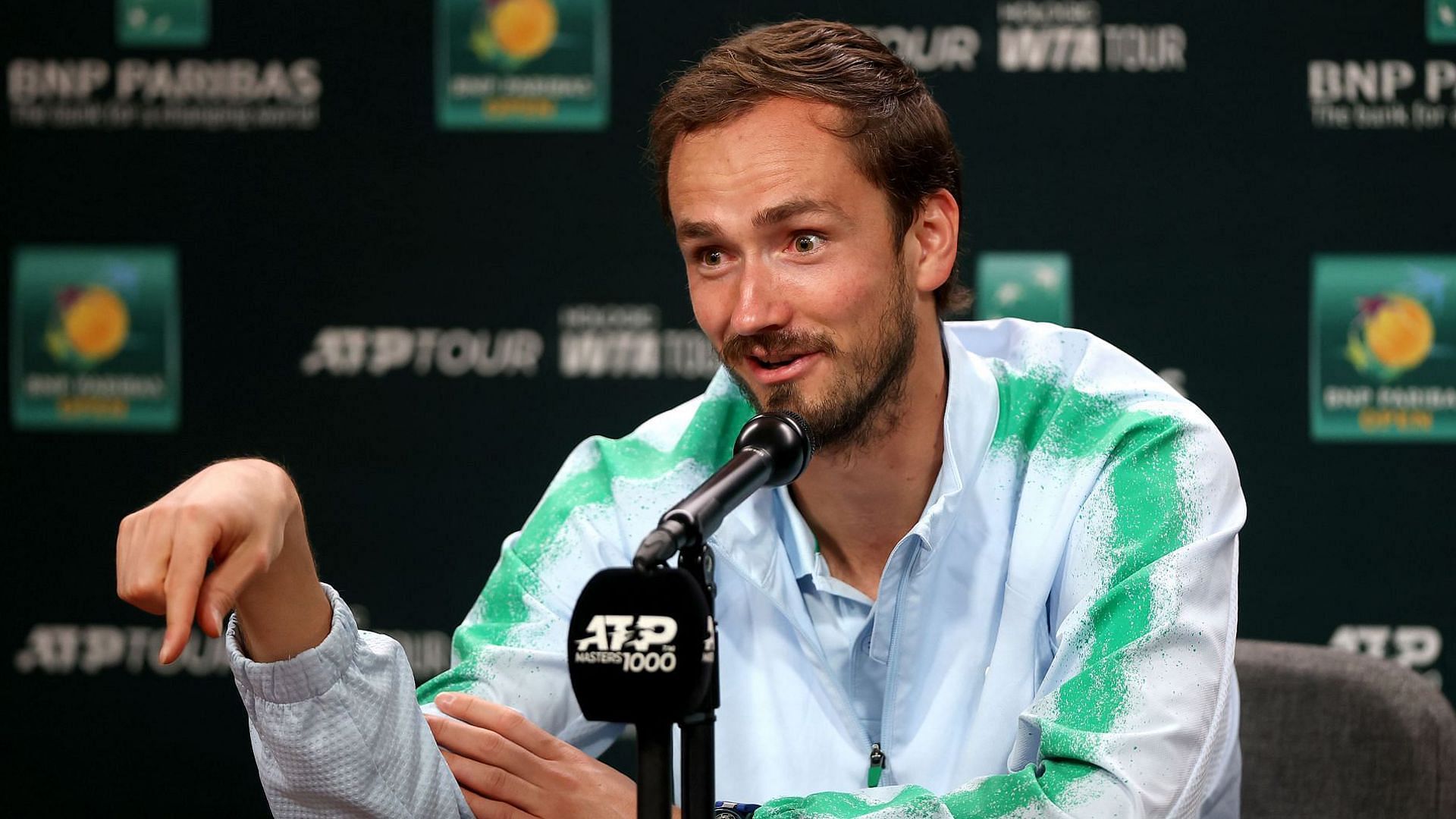 Daniil Medvedev in action at the Indian Wells - Image Source: Getty 