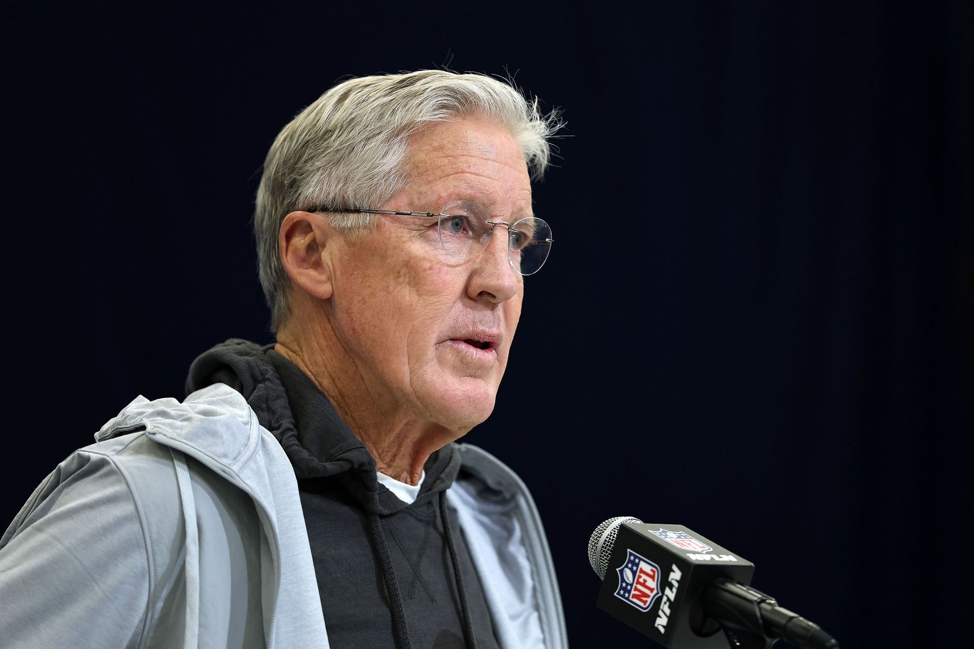 Pete Carroll during 2025 NFL Scouting Combine - Source: Getty