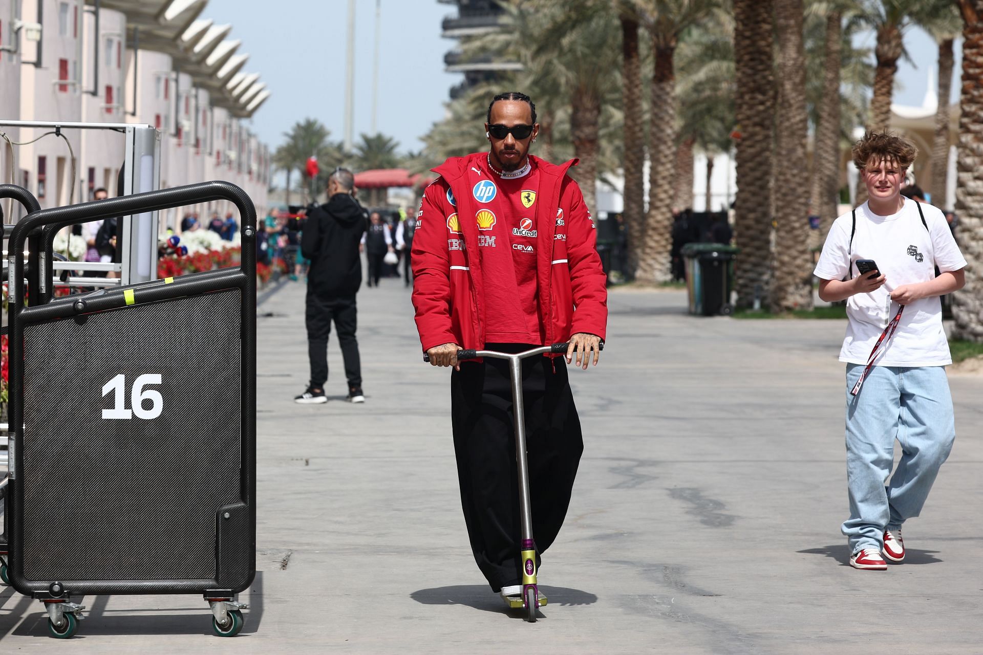 Lewis Hamilton at F1 Bahrain Testing Day 3 - Source: Getty