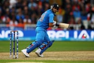 Virat Kohli plays a shot during his knock against England. Source: Getty