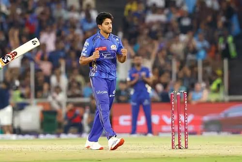 Satyanarayana Raju registered figures of 1/40 in three overs in MI's IPL 2025 loss to GT. [P/C: iplt20.com]