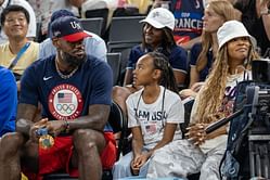 LeBron James' wife Savannah James drops 4-word reaction as Zhuri James plays volleyball with their pet dog