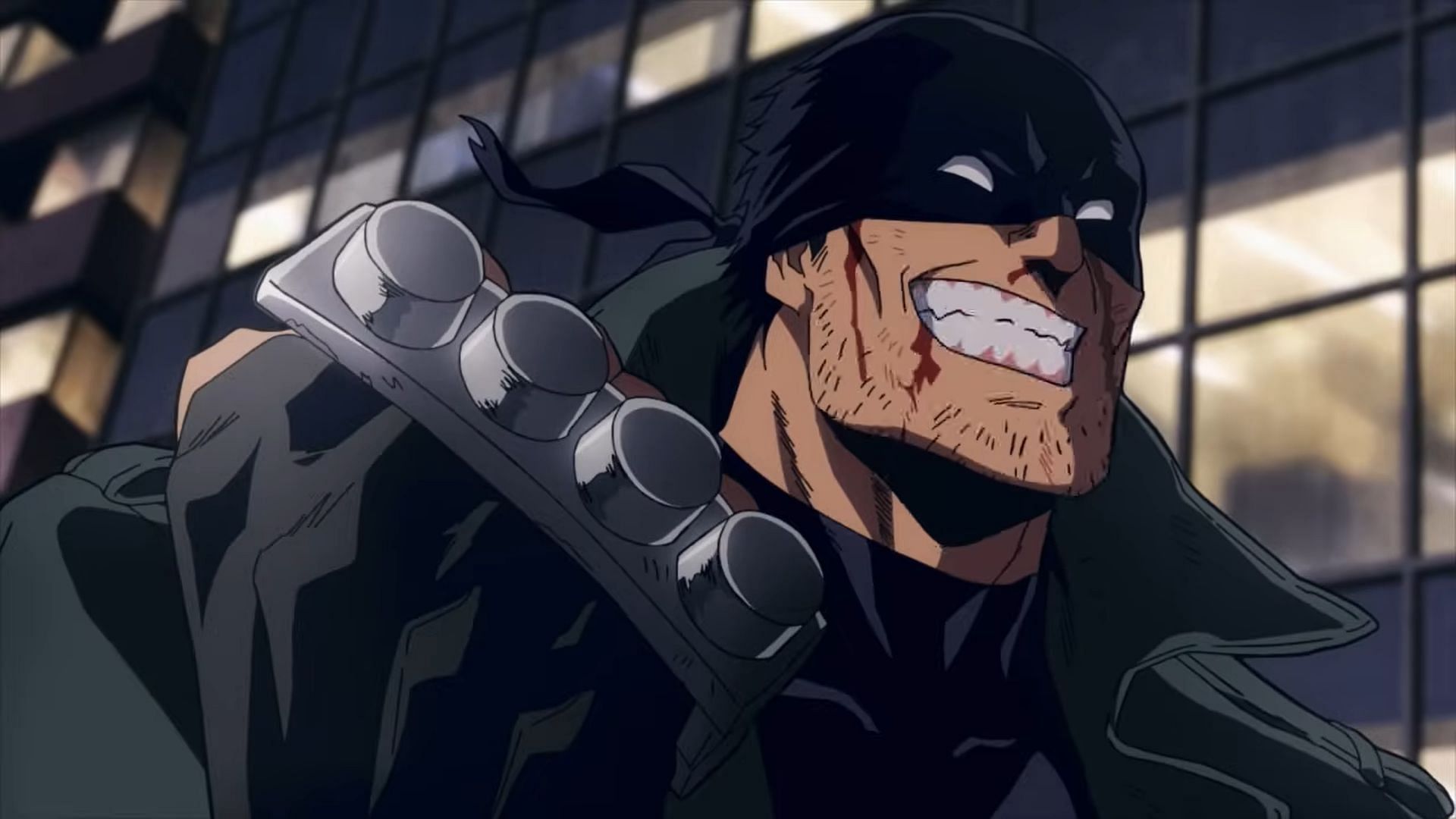 Knuckleduster as seen in My Hero Academia: Vigilantes episode 4 (Image via Bones Film)