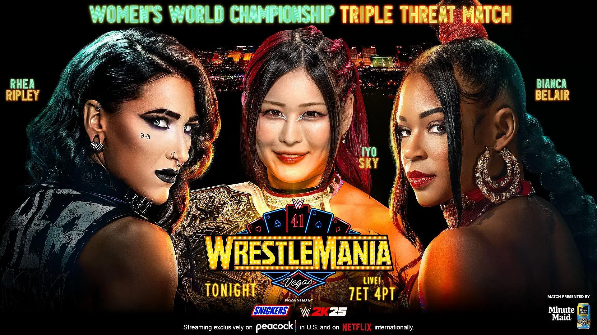 The Women's World Title match will open Night 2 of WrestleMania 41 [Image credit: WWE.com]