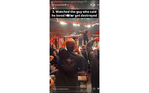 Dave Portnoy's Instagram story [Screenshot courtesy: @stoolpresidente on Instagram]