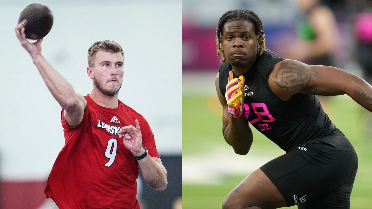 QB Tyler Shough (L) and WR Quincy Riley (R)