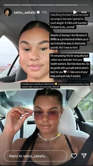 Satou Sabally's IG story