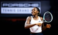 Coco Gauff pictured at the 2025 Porsche Tennis Grand Prix - Image Source: Getty